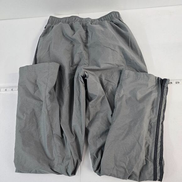 Adidas Men's Small Gray Athletic Track Pants Zip Hem‎ Stripes S86814 5977 - Picture 3 of 13